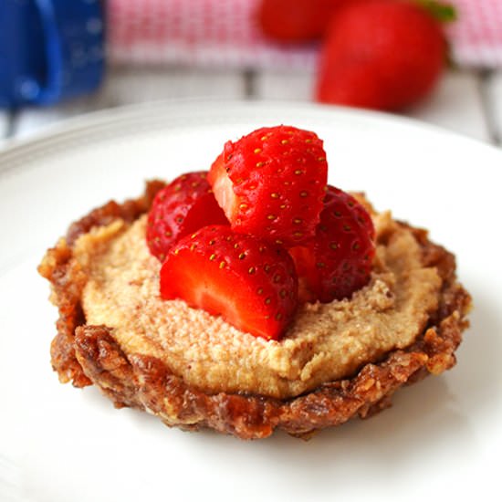 Strawberry Tarts with Cashew Cream