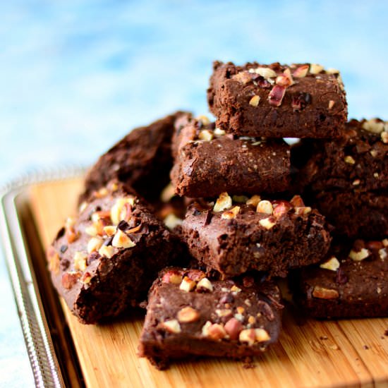 Nutty Chocolate Fudge Brownies