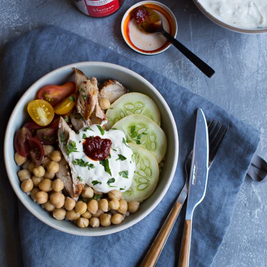 Middle Eastern Chicken Bowls