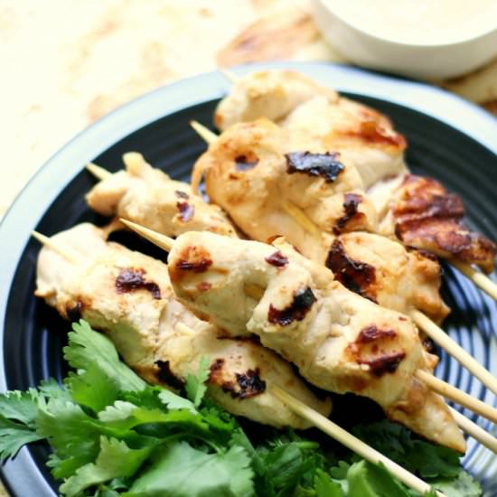 Grilled Chicken Satay Skewers