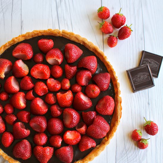 Chocolate Strawberry Tart