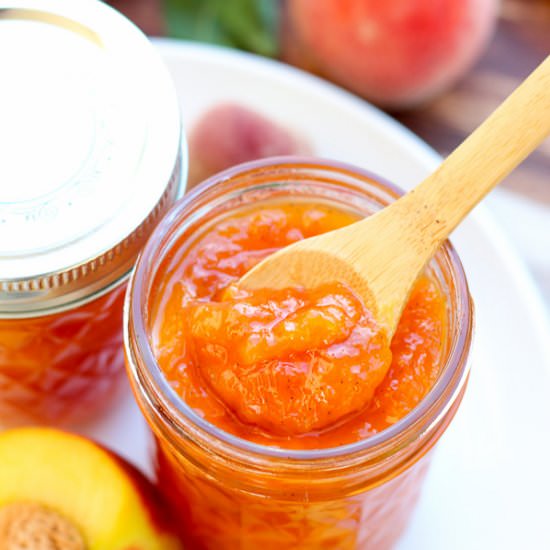 Easy Peach Vanilla Jam