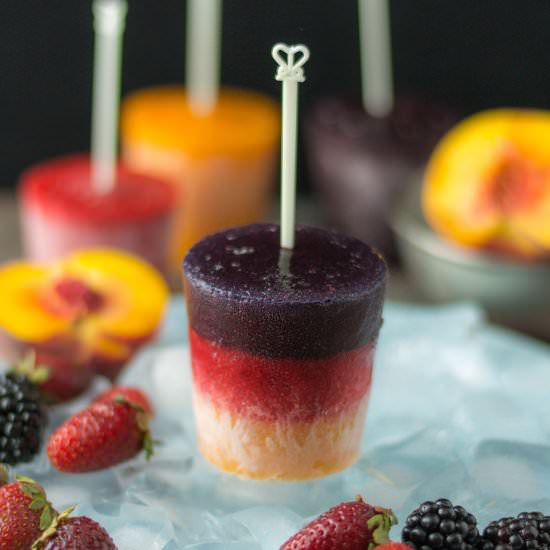 Berrylicious Peach Popsicles