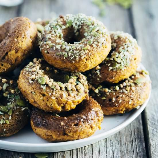 Spiced Pumpkin Baked Doughnuts