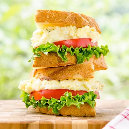 Tarragon Goat Cheese Egg Salad