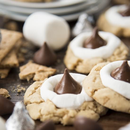 Hersey Kiss S’mores Cookie