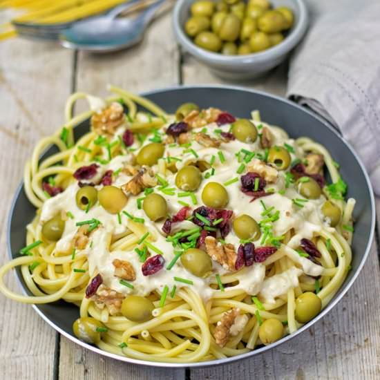 10 Minute Mediterranean Vegan Pasta