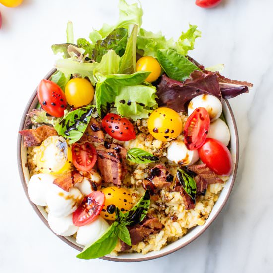 Caprese Rice & Lentil Bowls