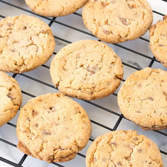 Peanut Butter Heath Cookies