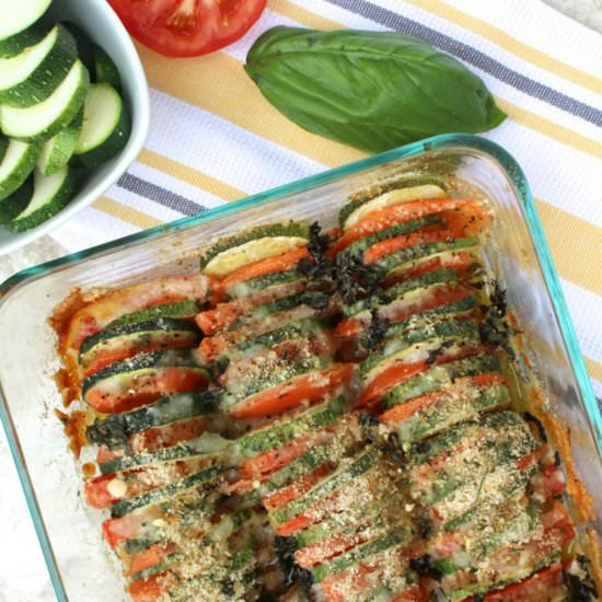Healthy Zucchini Tomato Bake