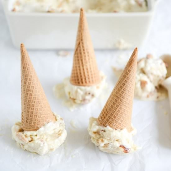 Almond Torte Mascarpone Ice Cream