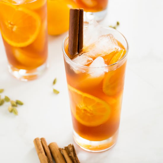 Orange Honey Spiced Iced Tea