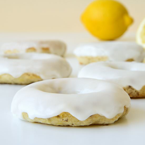Vegan Lemon Baked Doughnuts