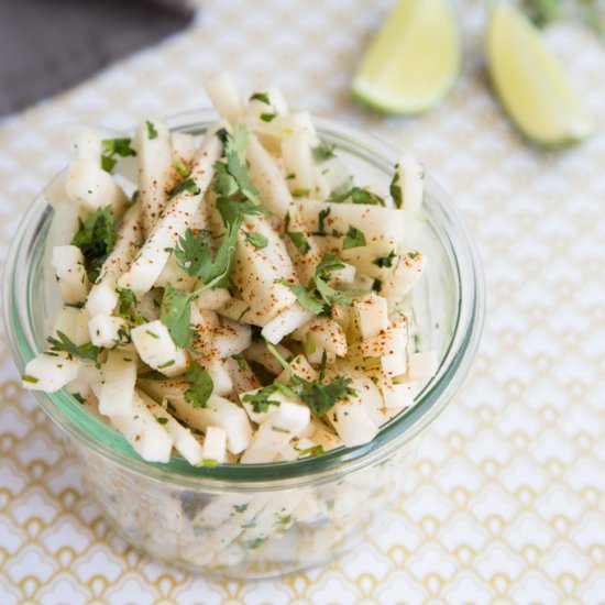 Simple Cilantro Jicama Salad