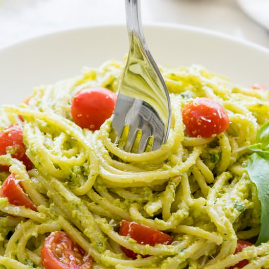 Avocado Pesto Pasta