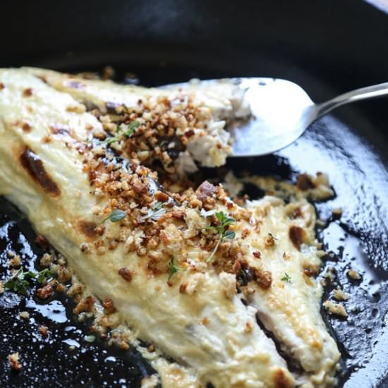 Baked Bluefish with Anchovy