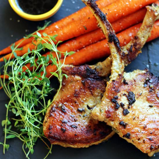 Pan Seared Pork Chops