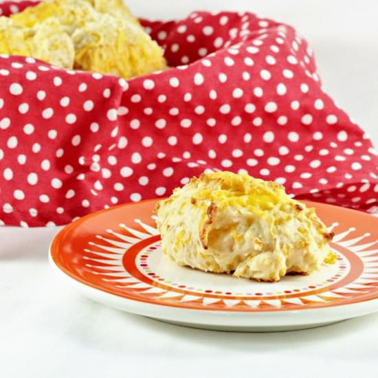 Easy Cheesy Drop Biscuits
