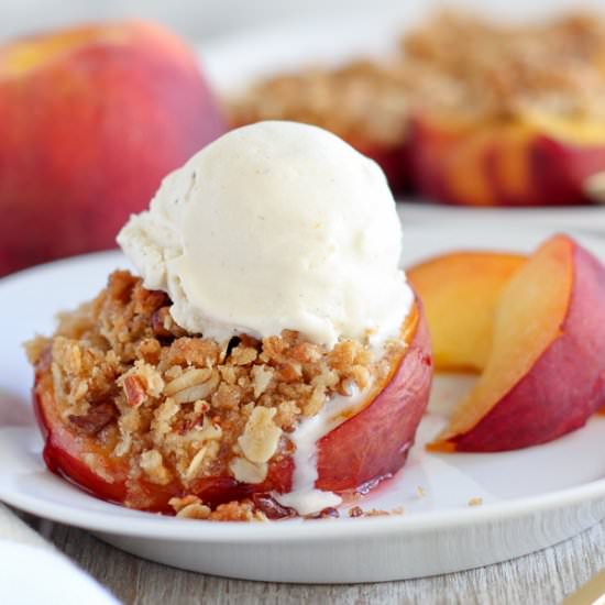 Baked Stuffed Peaches