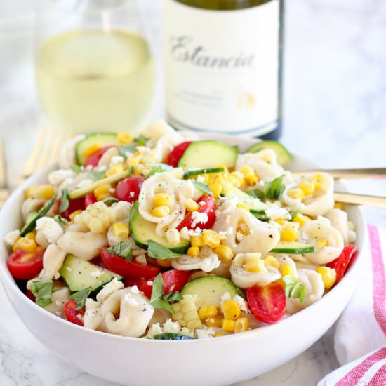 Corn, Tomato & Tortellini Salad