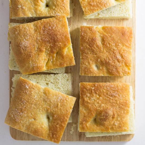 Fluffy Homemade Focaccia Bread