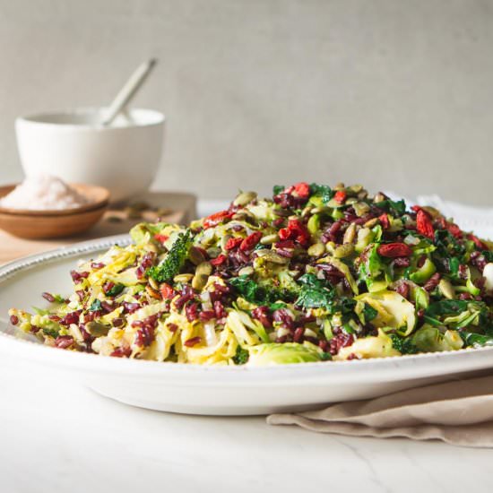 Sprouted Forbidden Rice Salad