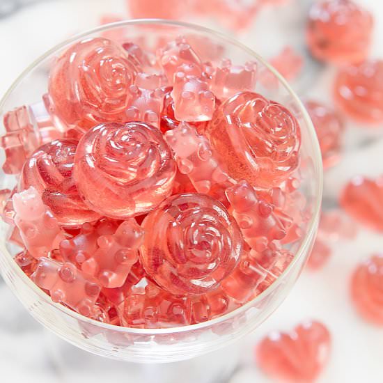 Rose Champagne Gummy Bears