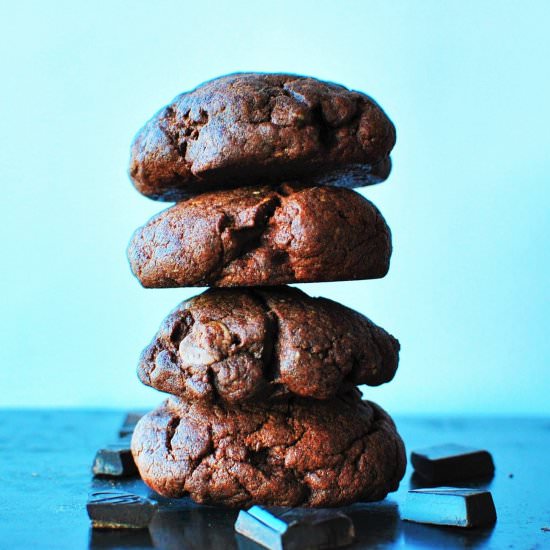 Double chocolate cookies