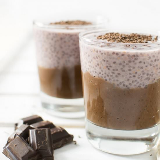 Raspberry Chocolate Chia Pudding