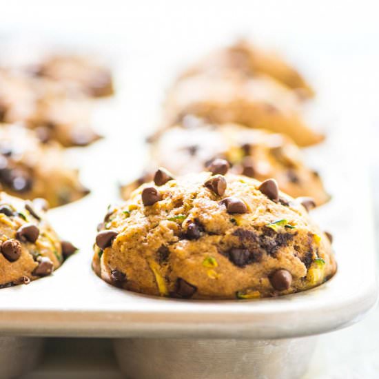 Chocolate Chip Zucchini Muffins