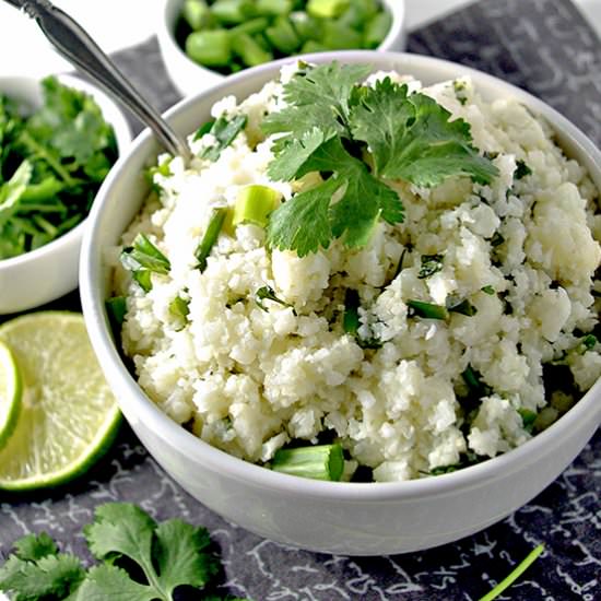Cilantro Lime Cauliflower Rice