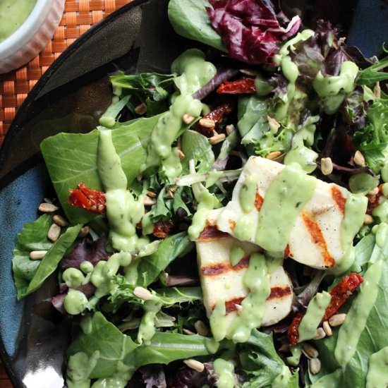 Grilled Halloumi Salad