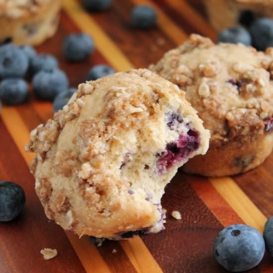 Blueberry-Lime Streusel Muffins