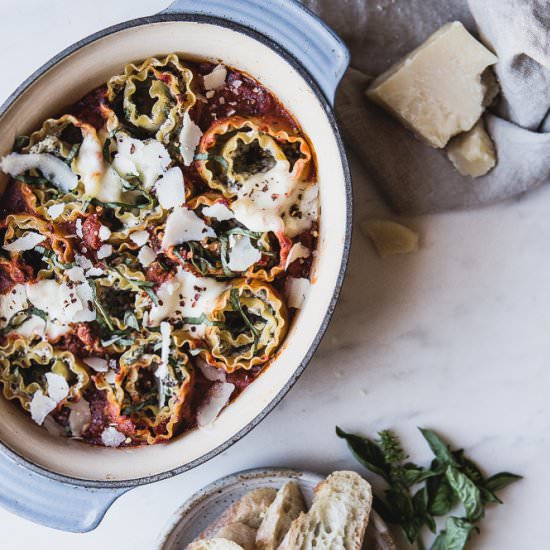4 Cheese and Mushroom Lasagna