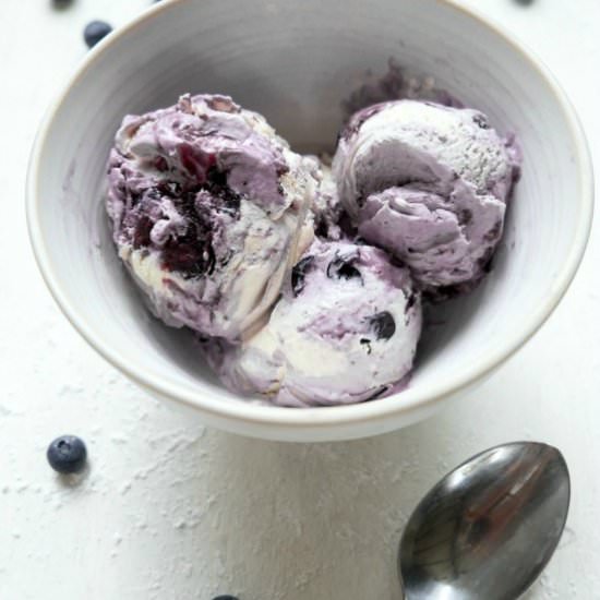Blueberry Blintz Ice Cream