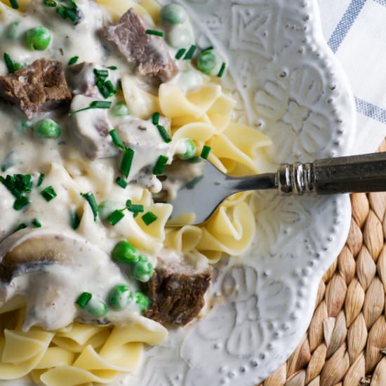 Beef Stroganoff