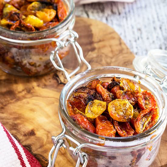 Slow-Roasted Garlic & Herb Tomatoes