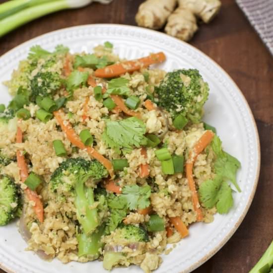 30-Min Ginger Cauliflower Rice