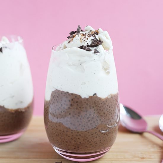 Chocolate Peanut Butter Superfood Chia Pudding