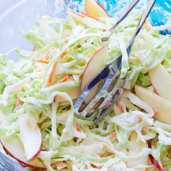Creamy No Mayo Coleslaw