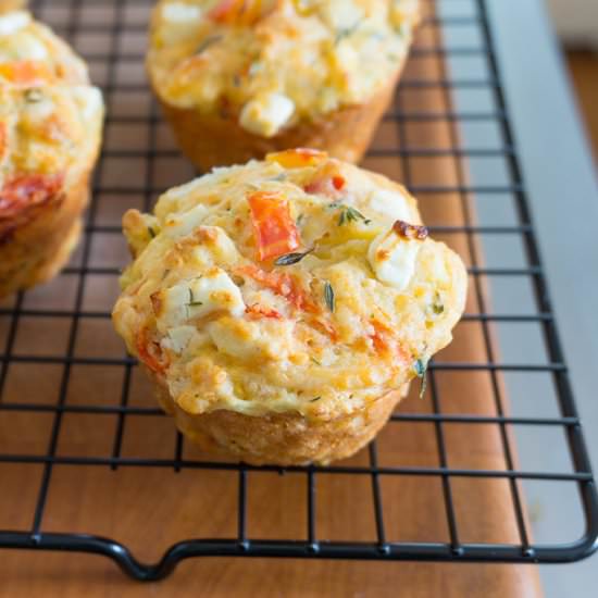 Savory Summer Tomato Muffins