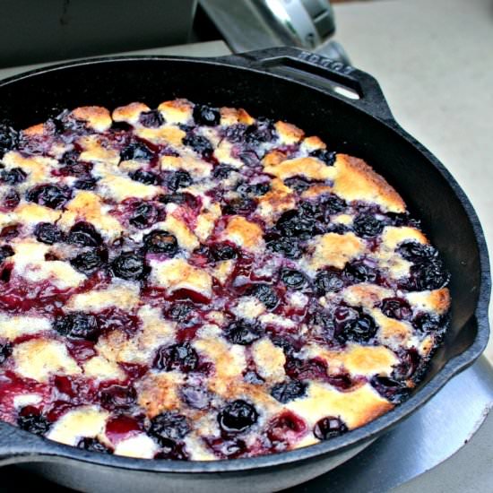 Cast Iron Cherry-Berry Cobbler