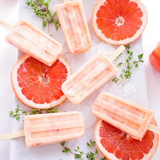 Grapefruit Peach Popsicles