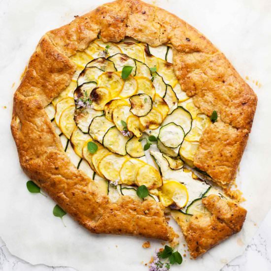 Courgette and Ricotta Galette