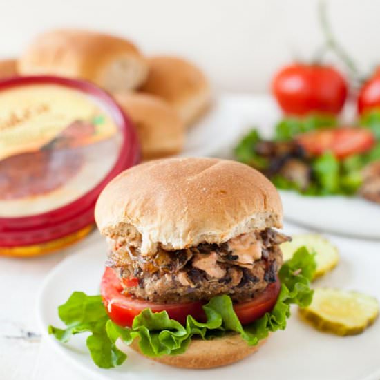 Spicy Hummus Black Bean Burger