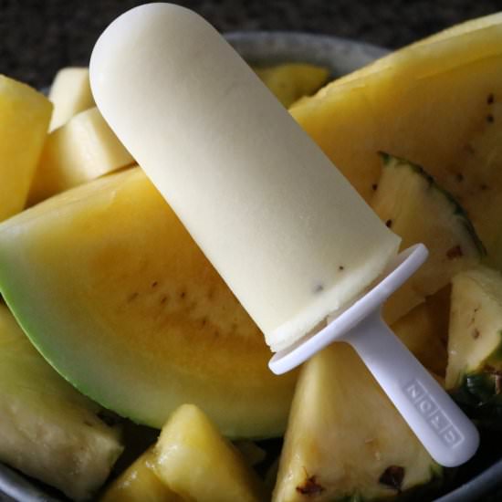 Yellow  Watermelon Popsiciles