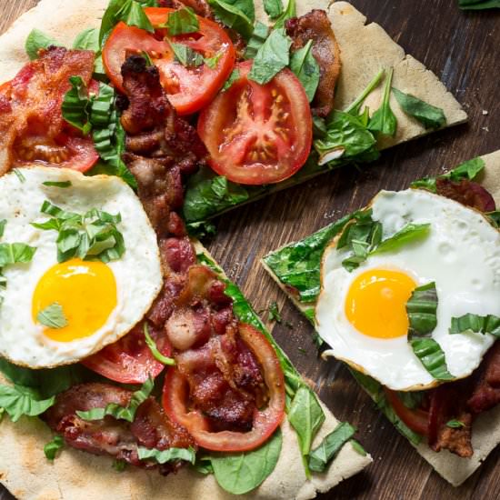 Paleo BLT Breakfast Pizza
