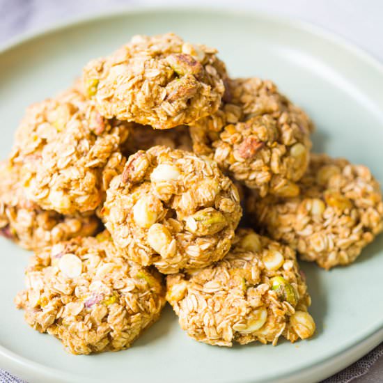Pistachio White Chocolate Cookies