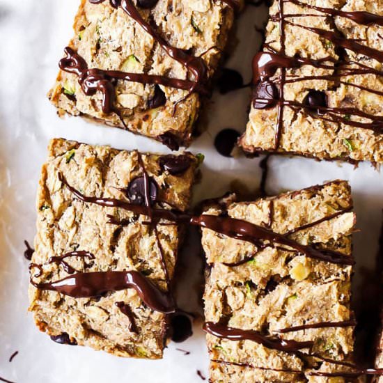 Chocolate Chip Zucchini Banana Bars
