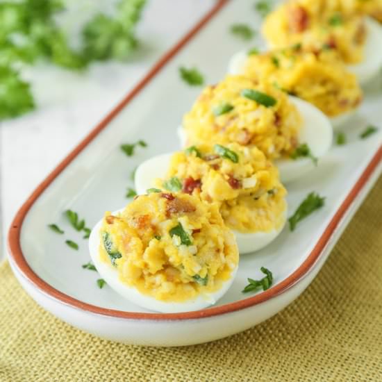 Jalapeño Popper Deviled Eggs
